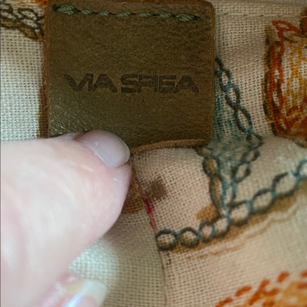 Via Spiga Beige Canvas & Brown Leather Braided-Handle Hobo Bag - Picture 11 of 14